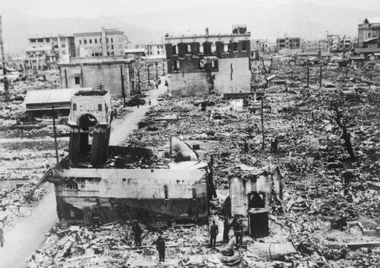 Trosky Hirošimy po výbuchu