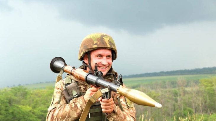 Ukrajinský voják s RPG-7