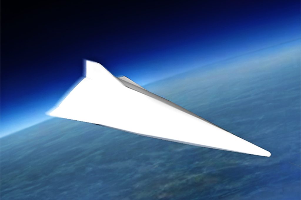 Animace čínského hypersonického kluzáku