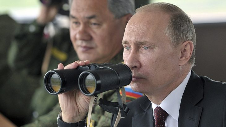Vladimir Putin a Sergej Šojgu