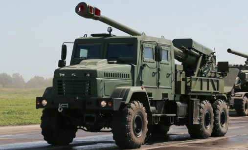 Ukrajinská samohybná houfnice 2S22 Bohdana