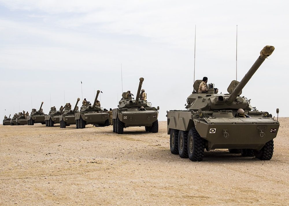 AMX-10 RC , cvičení v katarské poušti, 2012