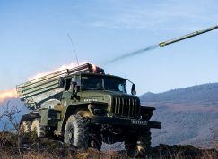 Střelba z BM-21 Grad