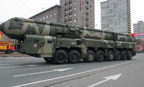 Ruská mezikontinentální raketa RS-28 Sarmat