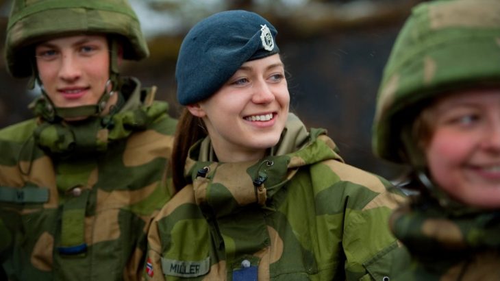 Norská armáda, povinná služba žen