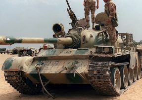Zajatý irácký tank T-69