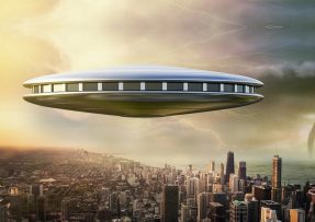 UFO nad městem