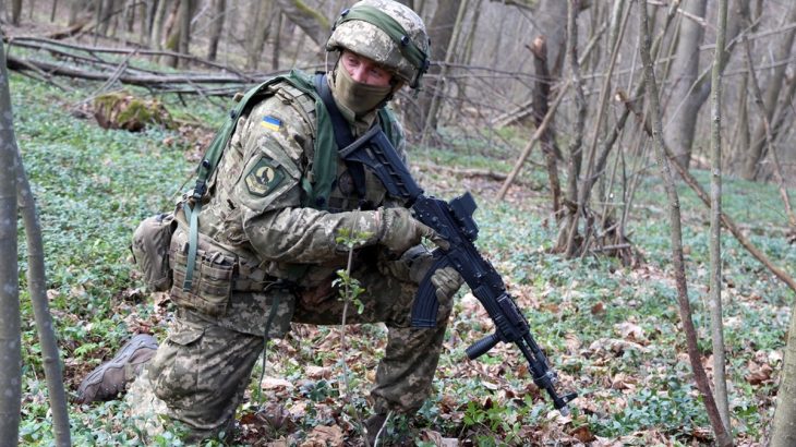 Ukrajinští vojáci – výcvik přežití v přírodě