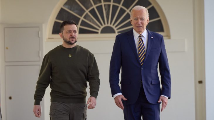 Vododymir Zelenskyj a Joe Biden