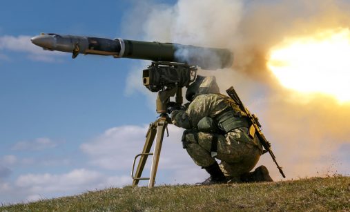 Odpal z 9M133 Kornet