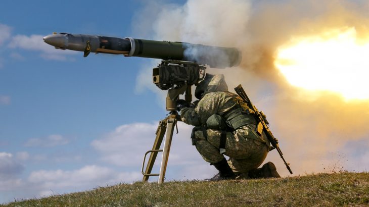 Odpal z 9M133 Kornet