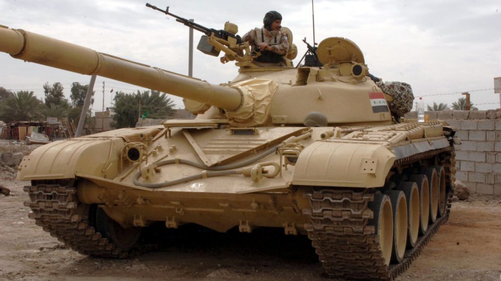 Tank T-72M v Iráku