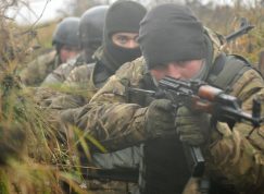 Ukrajinská jednotka v zákopu