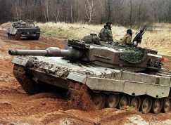 Tanky Leopard 2A4 na cvičišti