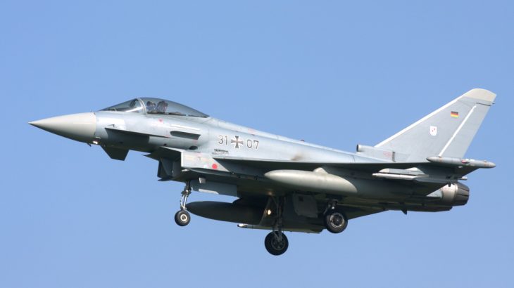 Bojový letoun Eurofighter Typhoon německého letectva