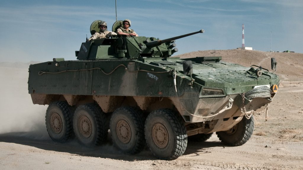 Polský KTO Rosomak ve verzi bojového vozidla pěchoty v Afghánistánu