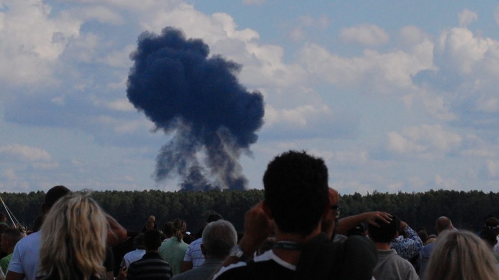 Havárie běloruského letounu Su-27 na Air show v roce 2009