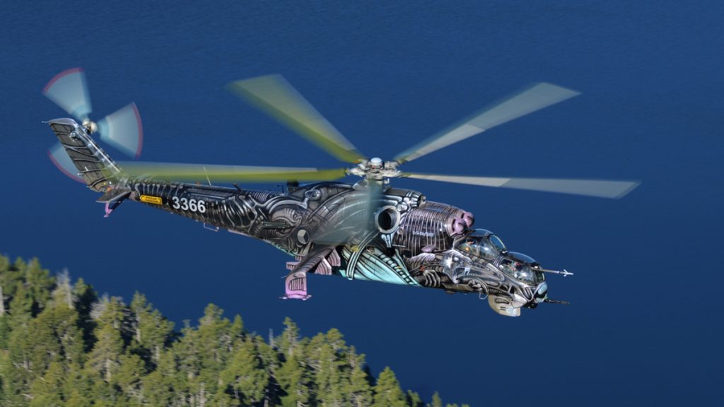 Speciální design českého vrtulníku Mi-24