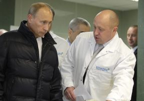 Vladimir Putin a Jevgenij Prigožin