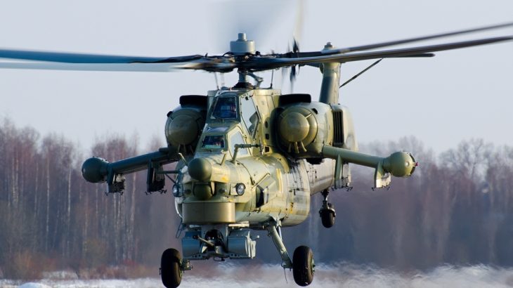 Vrtulník Mi-28N zepředu