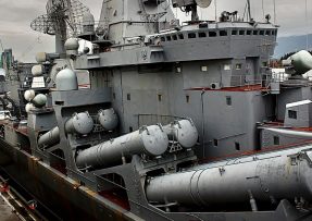 Odpalovače raket na ruské lodi
