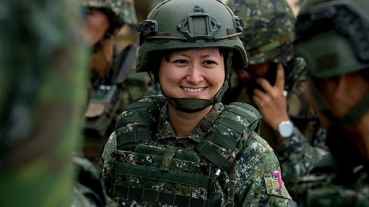 Tchaj-wanská vojákyně