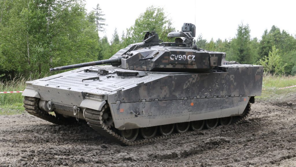 CV90 ve verzi pro českou armádu