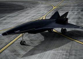 Vizualizace hypersonického dronu Darkshorse