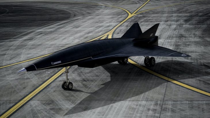 Vizualizace hypersonického dronu Darkshorse