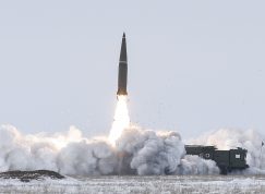Odpálení ruské balistické rakety 9K720 Iskander-M