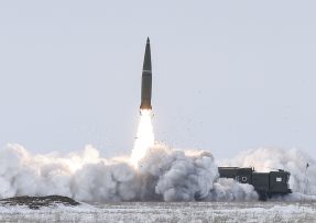 Odpálení ruské balistické rakety 9K720 Iskander-M
