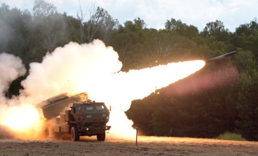 Odpálení střely z M142 HIMARS