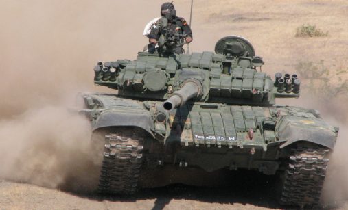 Tank T-72 na jízdy