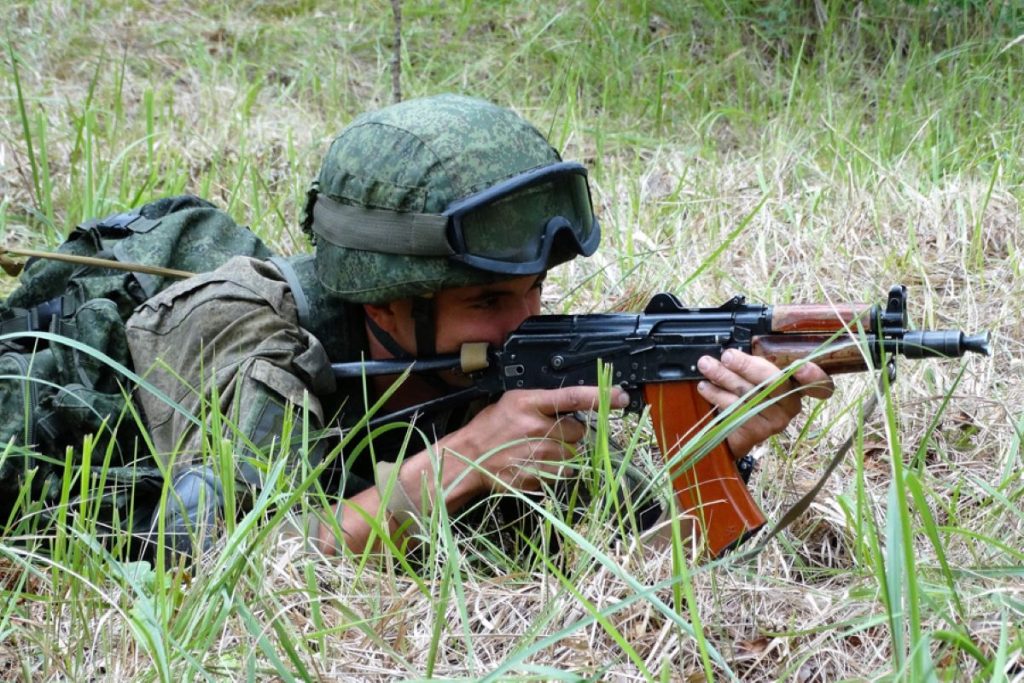 AKS-74U, voják ruských raketových vojsk, Ivanovská oblast