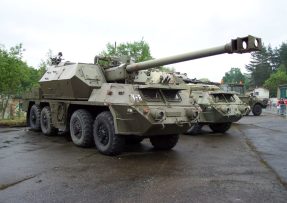 Ondava, 152 mm samohybně dělo české armády, muzeum Lešany