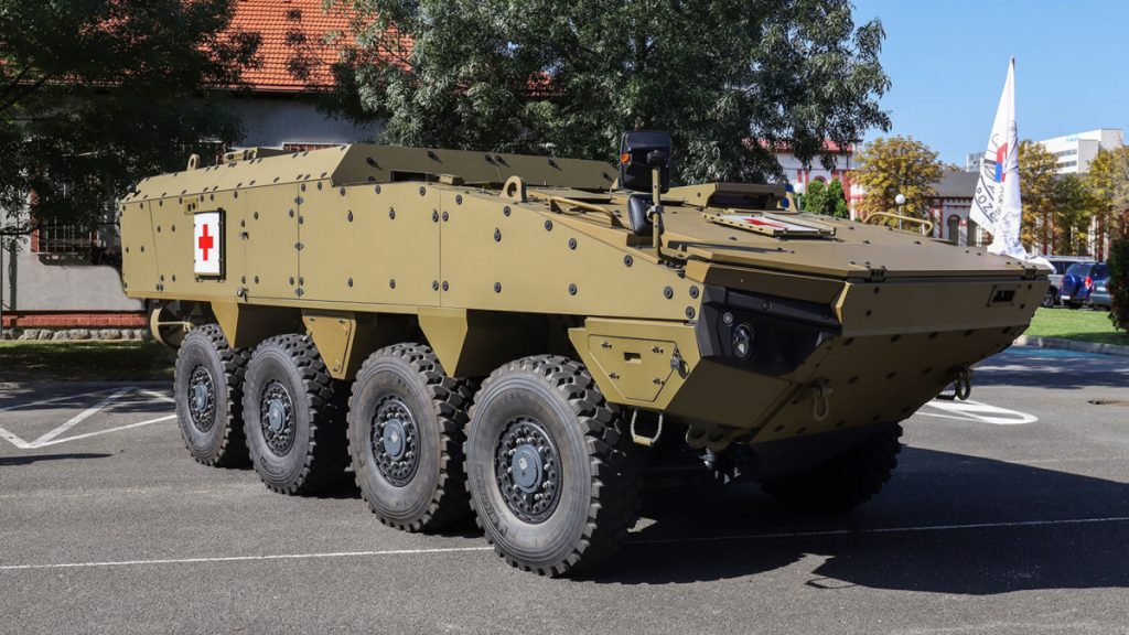 Sanitní verze Patria AMV XP slovenské armády