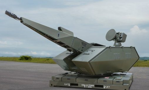 Věž systému Skynex s Oerlikon Skyranger Gun