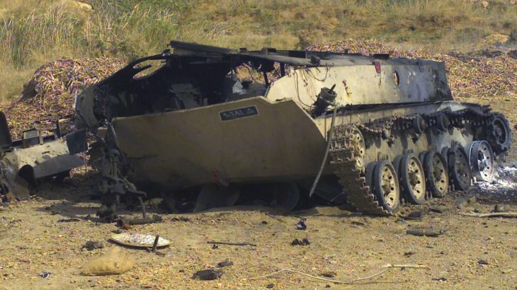 Zničené bojové vozidlo pěchoty