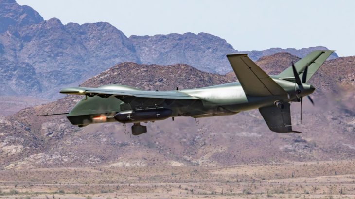 Dron General Atomics Mojave s miniguny
