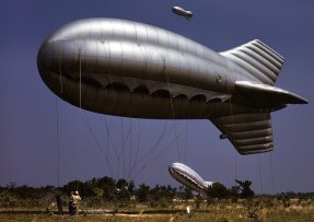 Vypouštění balonové baráže za 2. světové války
