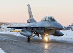 Norský F-16 na němž trénují ukrajinští piloti