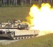 M1A1 Abrams při střelbě
