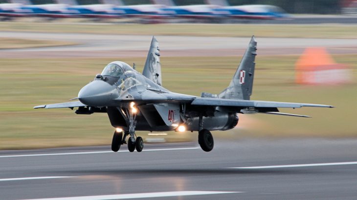 MiG-29 při vzletu