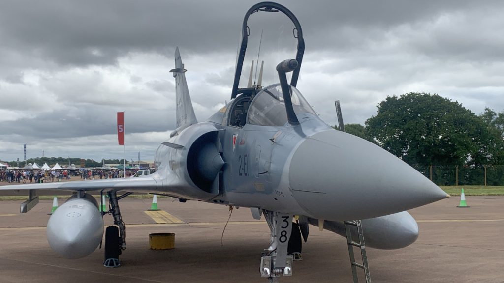 Přední část letounu Mirage 2000-5F