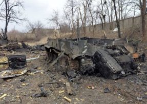 Zničená ruská obrněná technika