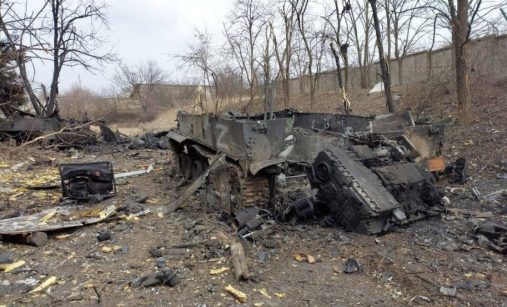 Zničená ruská obrněná technika