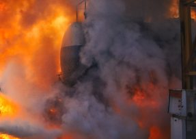Požár cisterny