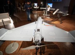 Ukrajinský dron připomínající malý Shahed 136