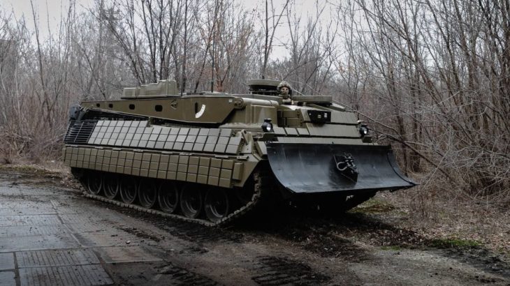 Ukrajinci upravené vozidlo Bergepanzer 2