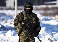 Ruský voják v zimě